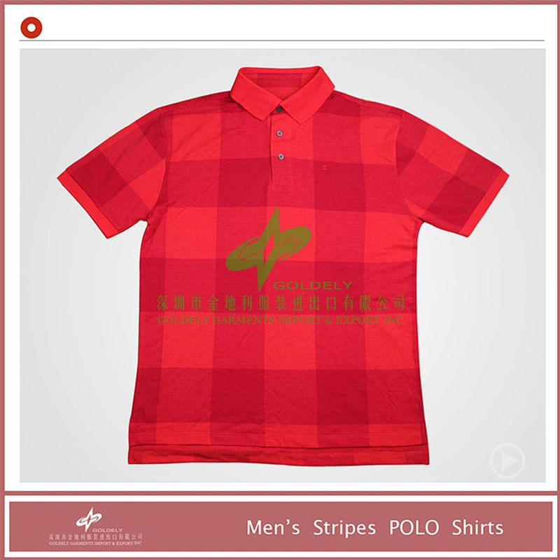 100% Men Cotton Horizontal Striped Polo Shirt Mens Polo Collar Striped T Shirt