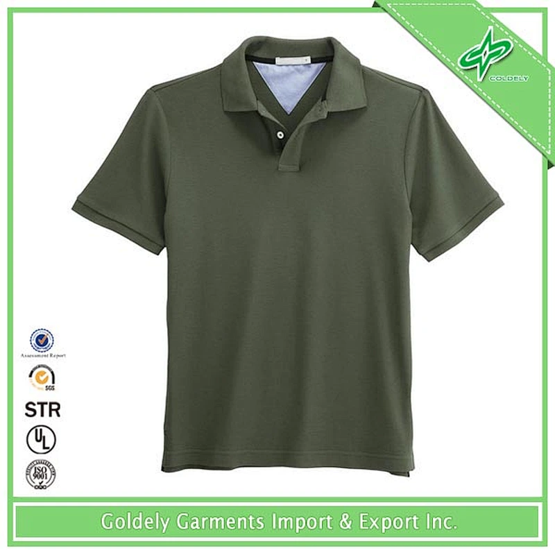 2014 oem china color block bulk order polo shirts for men
