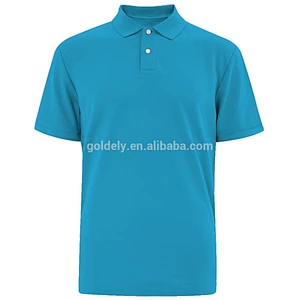 Men white short sleeve polo t shirts plain dyed