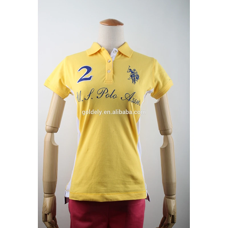 AUS embroidery applique men's and women's polo shirt wholesale