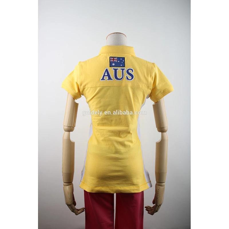 AUS embroidery applique men's and women's polo shirt wholesale