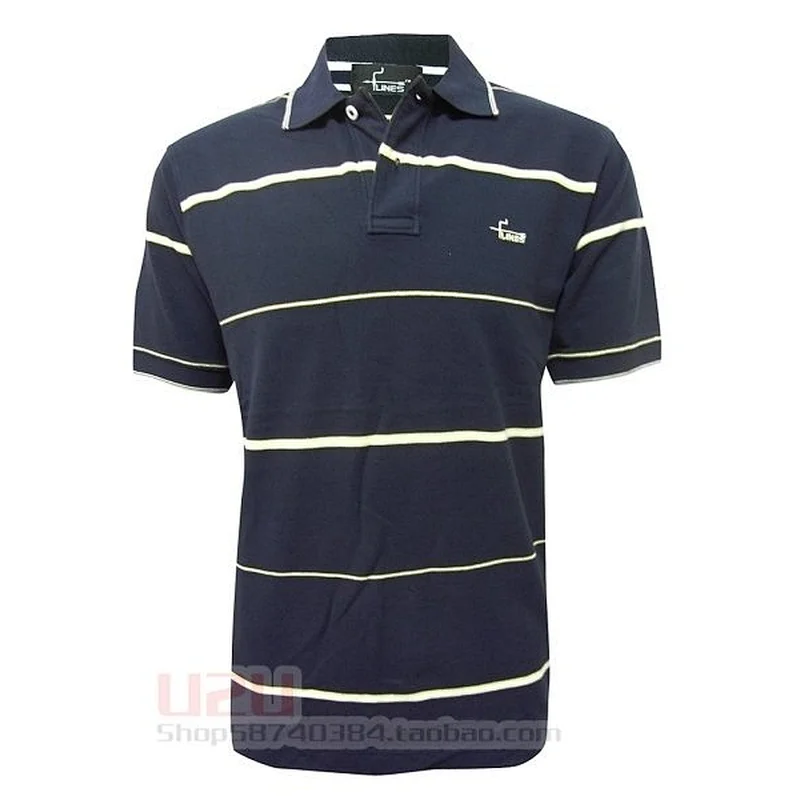 Brank name OEM polo shirt stripe 100% polyester polo shirt