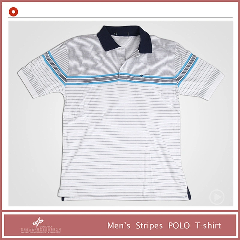 Men Formal Striped Korean Style Polo Shirt