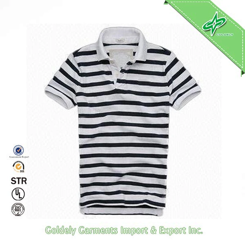 Hot Style Mens Double Collar Polo Shirts Design Custom Casual Cotton Blend Golf Polo T Shirts Customized