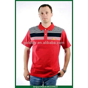 high quality sublimated polo shirt new design with two colors
