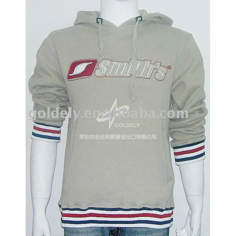 Lady's fashion shape cotton fleece hoody sweater 2012