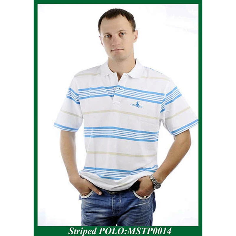 Custom Stripe Polo Shirt