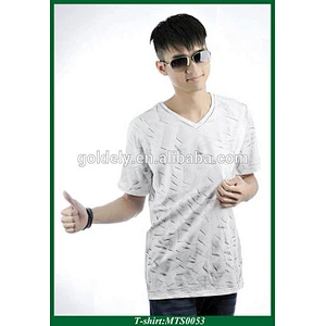 OEM SS O-neck custom wholesales basic t-shirt producer