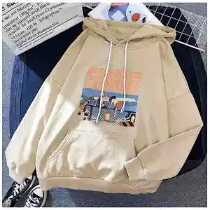High quality custom cotton anime non-zipper autumn hoodie hoodies sweatshirts