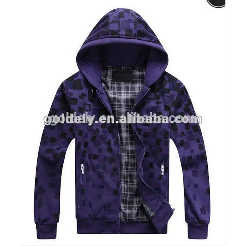 OEM new style plain zip hoodies