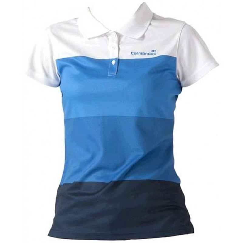 2014 Hot Sales Custom Colorful Horizonal Women Strip Polo Shirt