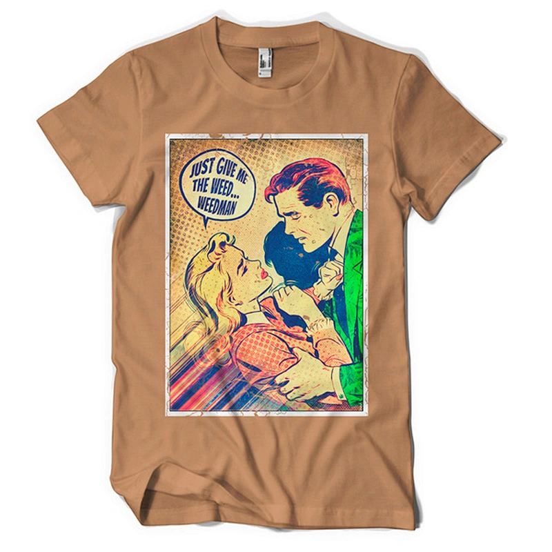2014 OEM US Stylish Men's Discharge O-neck T-shirt Men Printing T-shirts New Design