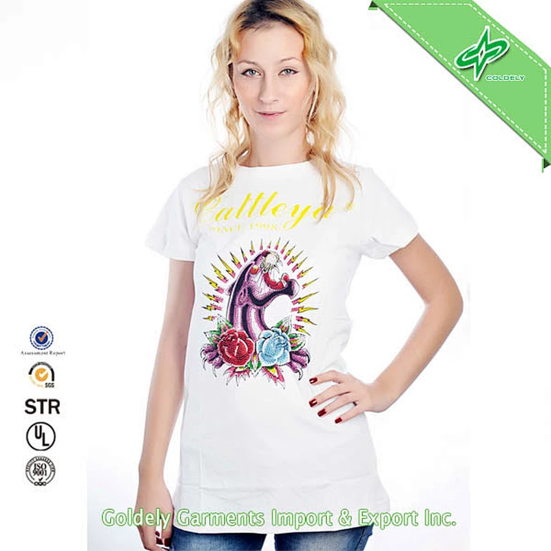 Custom Round Neck Printing Lady One Direction T-shirt