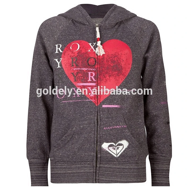 warm your heart womens sweatshirts design 100 cotton zip up winter hoodies for women