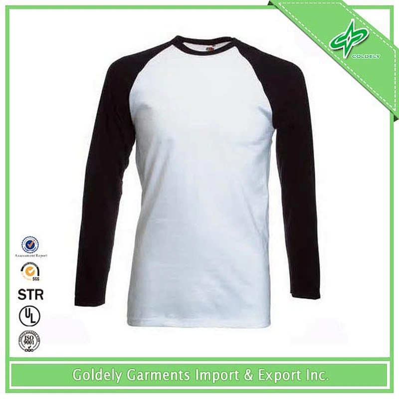 High quality OEM 100% cotton long sleeve men t-shirt made by clothing factories in China
