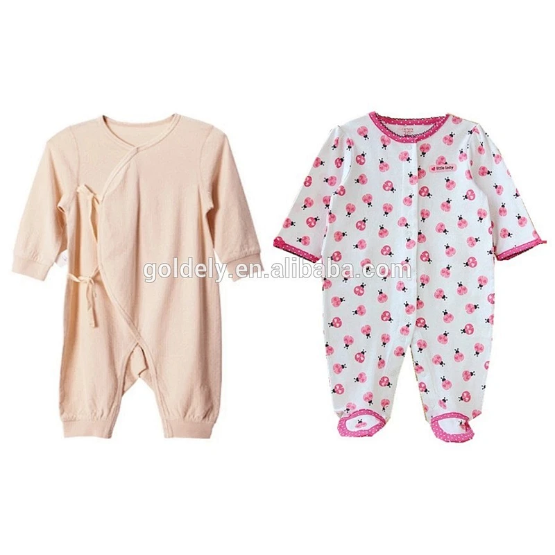 Zip-Up baby clothing custom made Zipper baby clothes clothing set