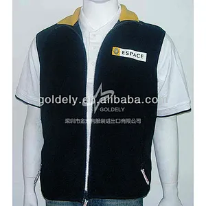 thick fleece sleeveless zip up hoodie pattern