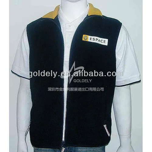 thick fleece sleeveless zip up hoodie pattern