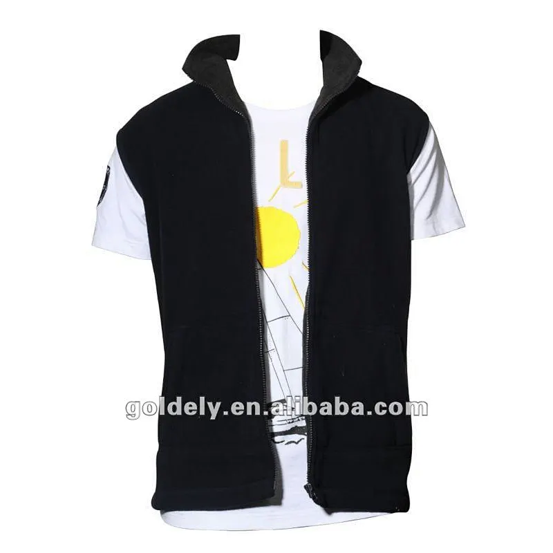 OEM knitted hoody sleeveless hoodies with nice designs