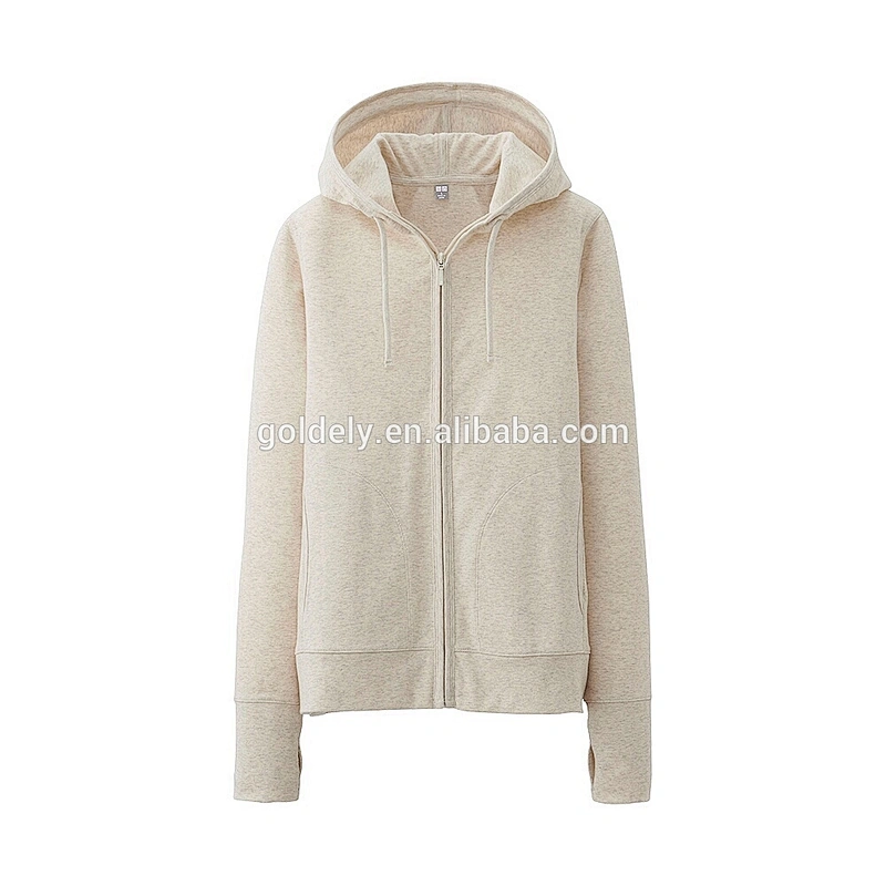 classic 100 cotton blank pullover hoodie for women