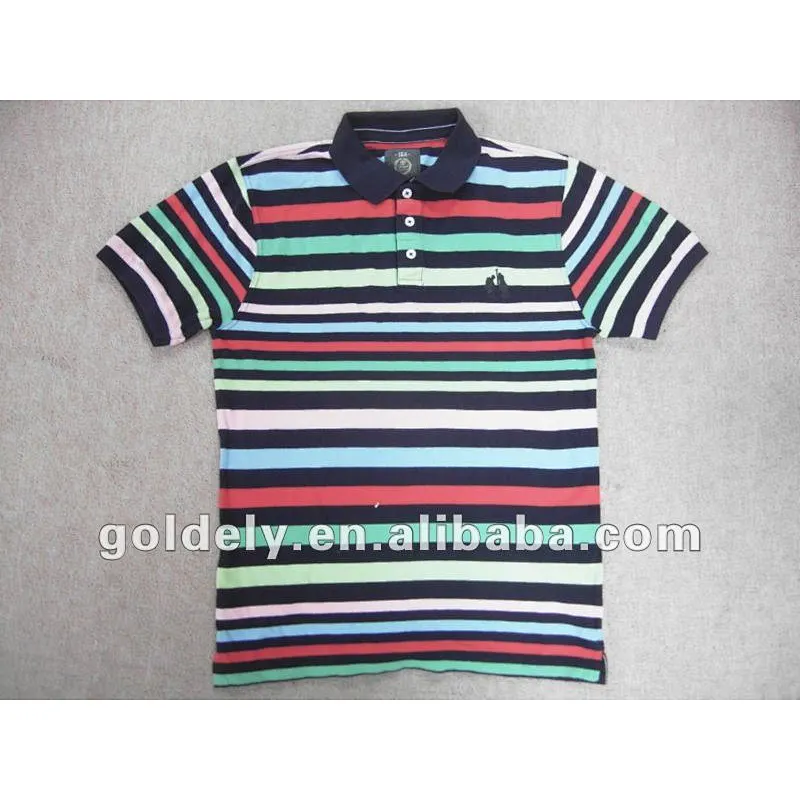 Wholesale cool designs kids polo shirts made by stripes