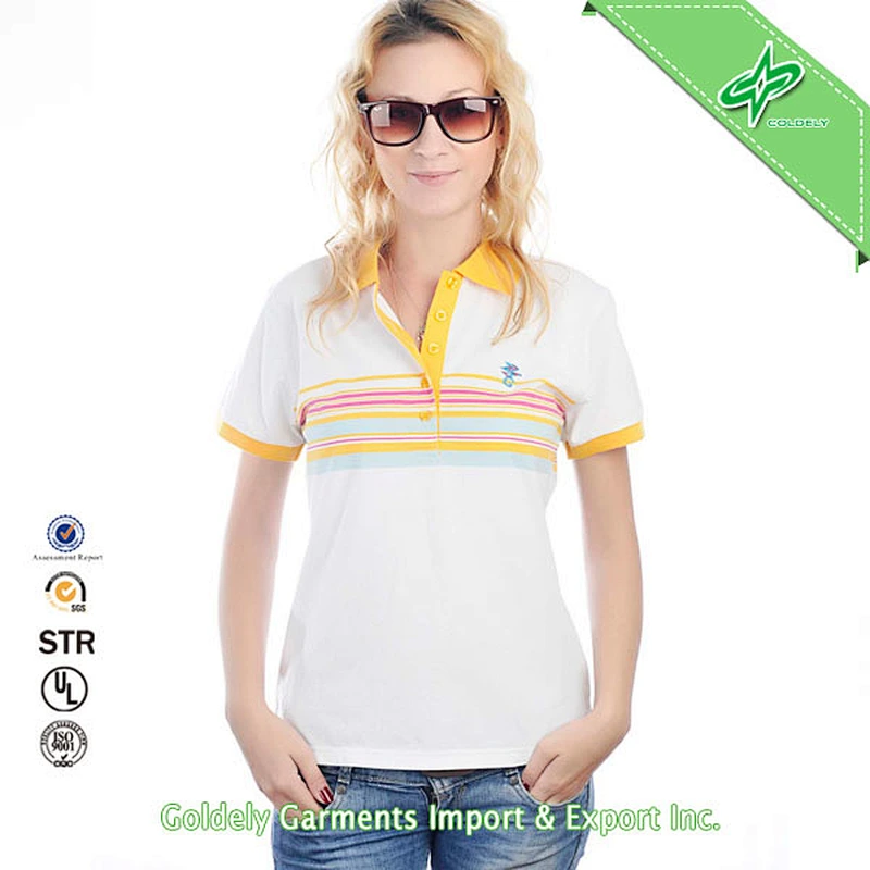 2014 OEM Top Quality Ladies Polo Shirt For Summer