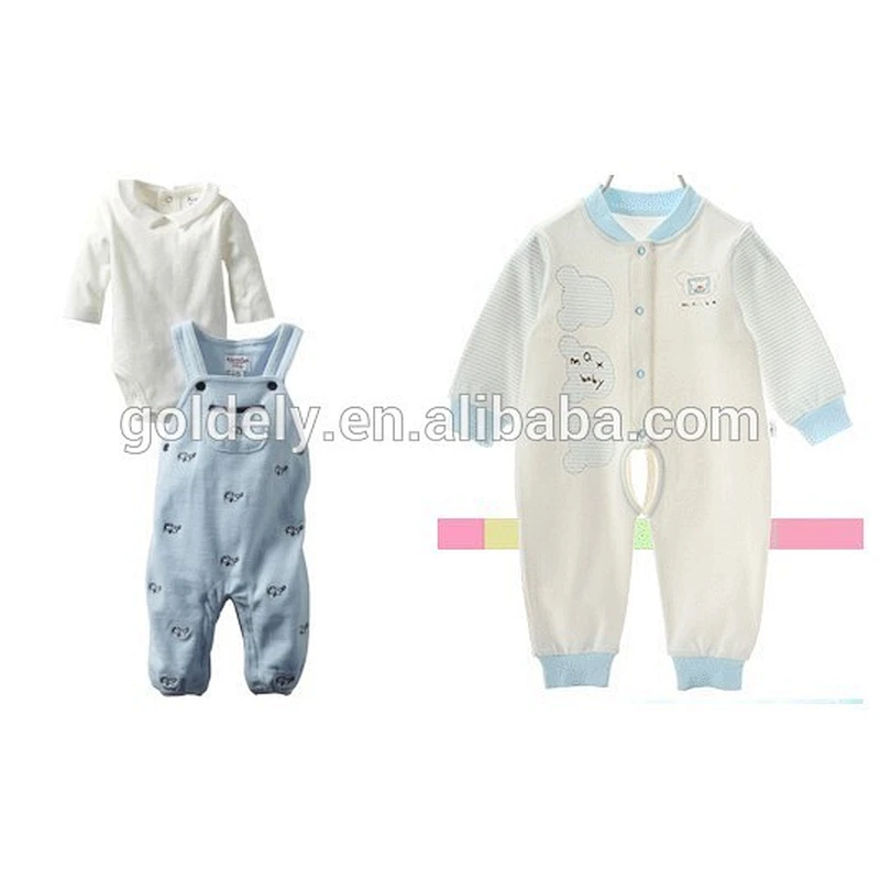 baby rompers cotton rompers button custom/zip-up baby clothes wholesale