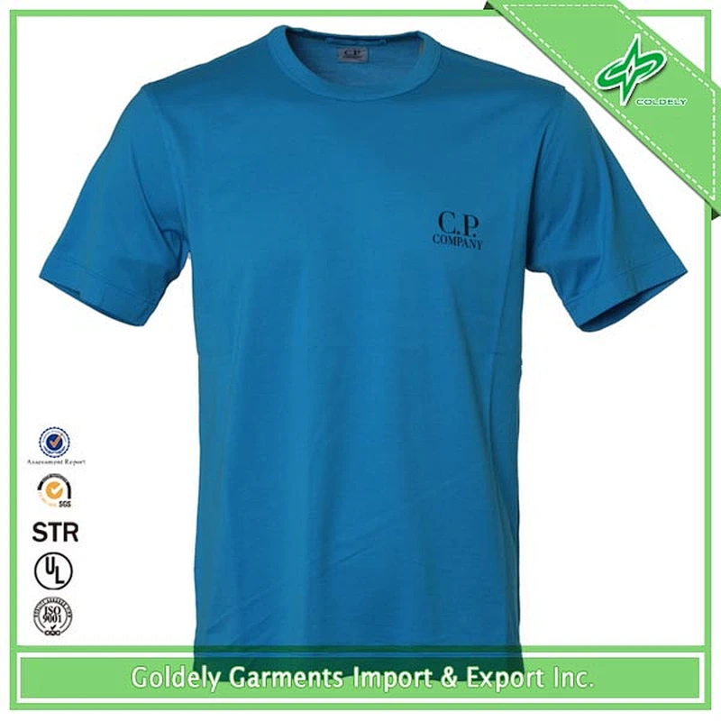 Fashion Customized Men's Cotton Knitted Tubular T-shirt