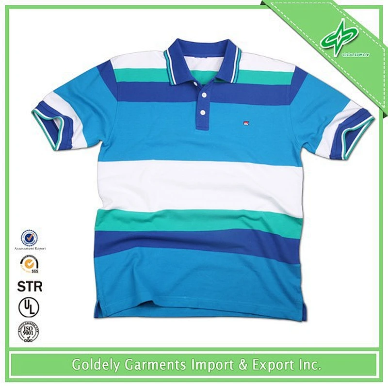 Custom Stripe Polo Shirt