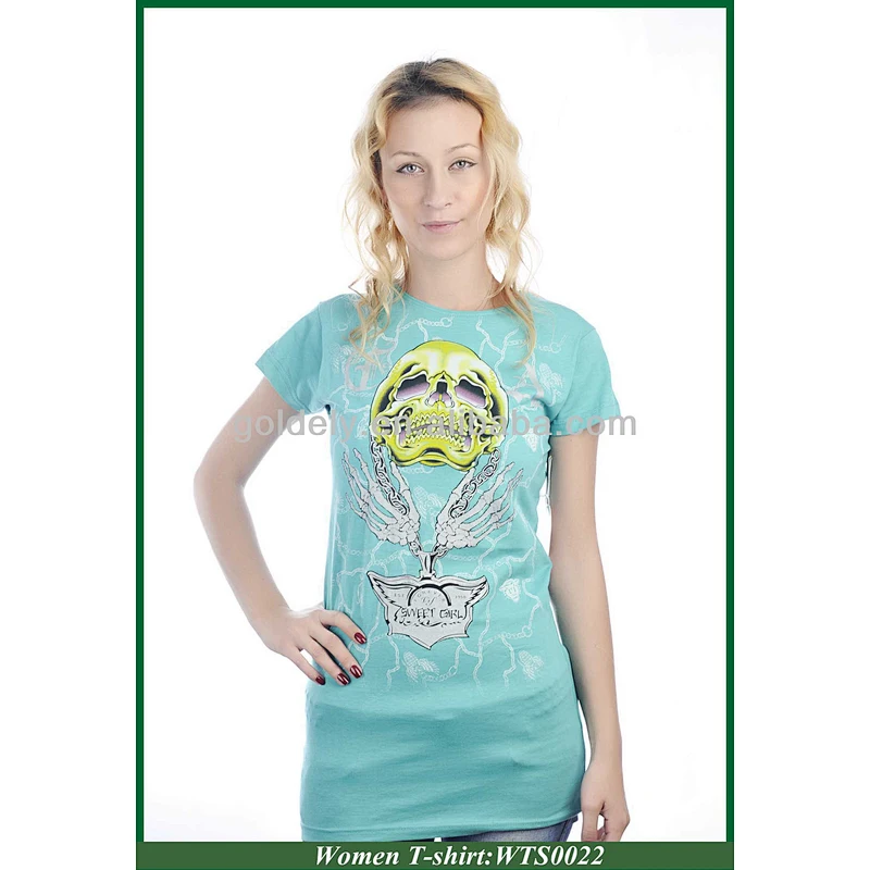 women cotton body fit t-shirts animal printed ropa para mujer