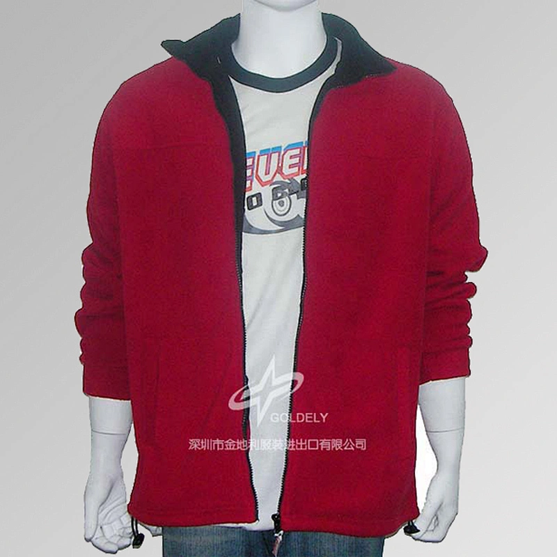 full zipper sleeveless unisex polar fleece sweater factory direct price sale