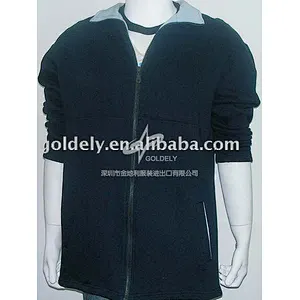 Men's zip up hoody polar fleece sweater