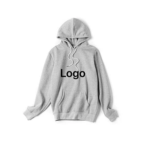 OEM mens white Hoodie 100% Cotton Long Sleeve custom mens plain pullover hoodies