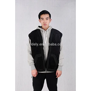 Double zipper men and women polar fleece sweater hoodies