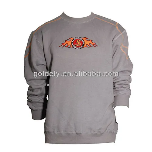 fleece wholesale custom blank crewneck sweatshirt without pockets