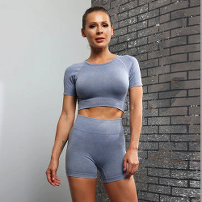 New Arrival Tik Tok Seamless Sport Bra Short Set Yoga Wear Fitness Clothing Workout Set Gym Fitness Clothes Active Wear