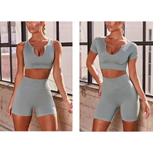 2021 custom logo joggers 2 piece set women outdoor crop top two piece pants set outfits women two pieces