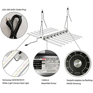 Full Spectrum 600 watt grow light Cover 6ft*6ft LED Grow Lights for Medical Plants