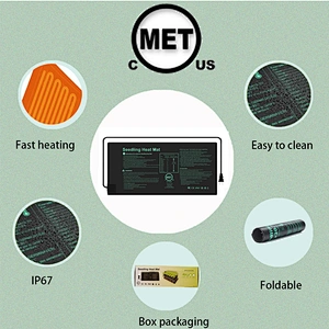 PVC Waterproof Seed Starting Grow Germination Heated Plant Mat 20 x 20.75 Plant Heating Pad Seedling Heat Mat