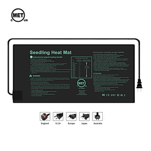 PVC Seedling Heat Mat 20w 46w 105w Durable Waterproof 20 x 20 inch 120v 240V Heat Mat Seed MET