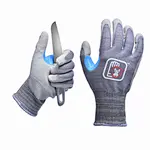Black PU Coated Household Work Cut Resistant Safety Gloves
