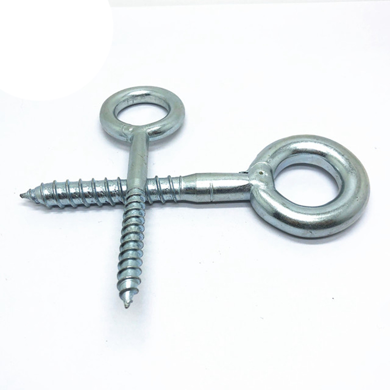 zinc plated welded eye screw, zinc plated wood screw