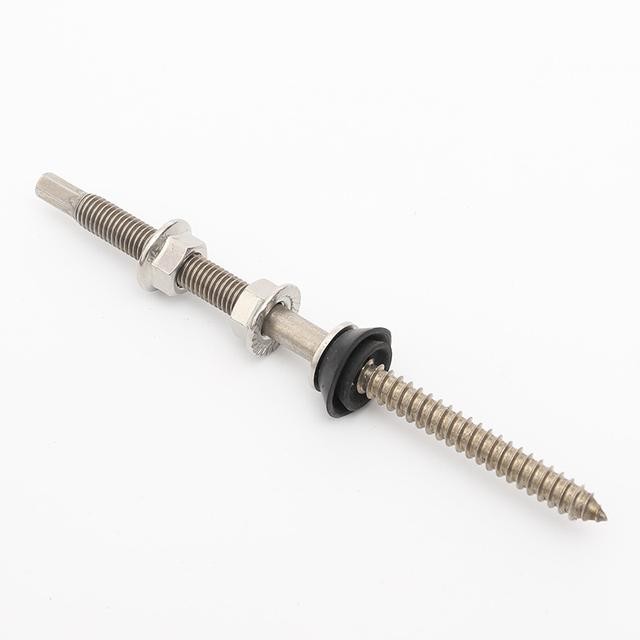 wood thread hanger bolt,m10 bolt,bolt m10,hanger bolt machine thread,m10 thread