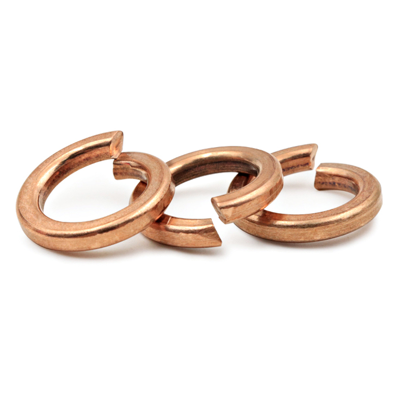 DIN127 Arandela de resorte de latón Bronce Cobre Latón Arandela de bloqueo de resorte dividida