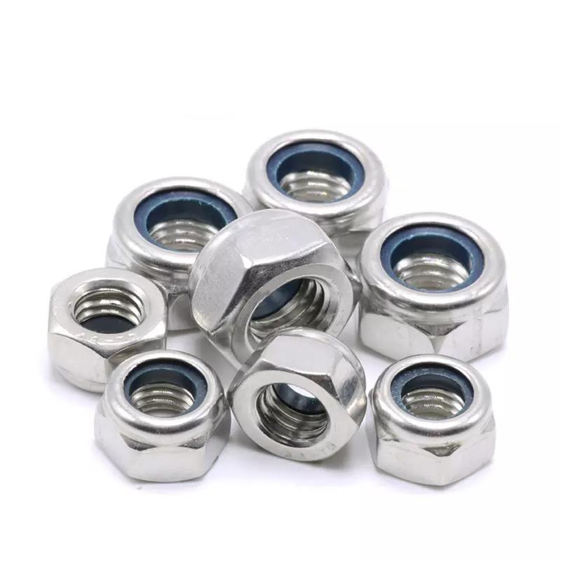 Tuercas de nylon DIN985/982 M8 en galvanizado