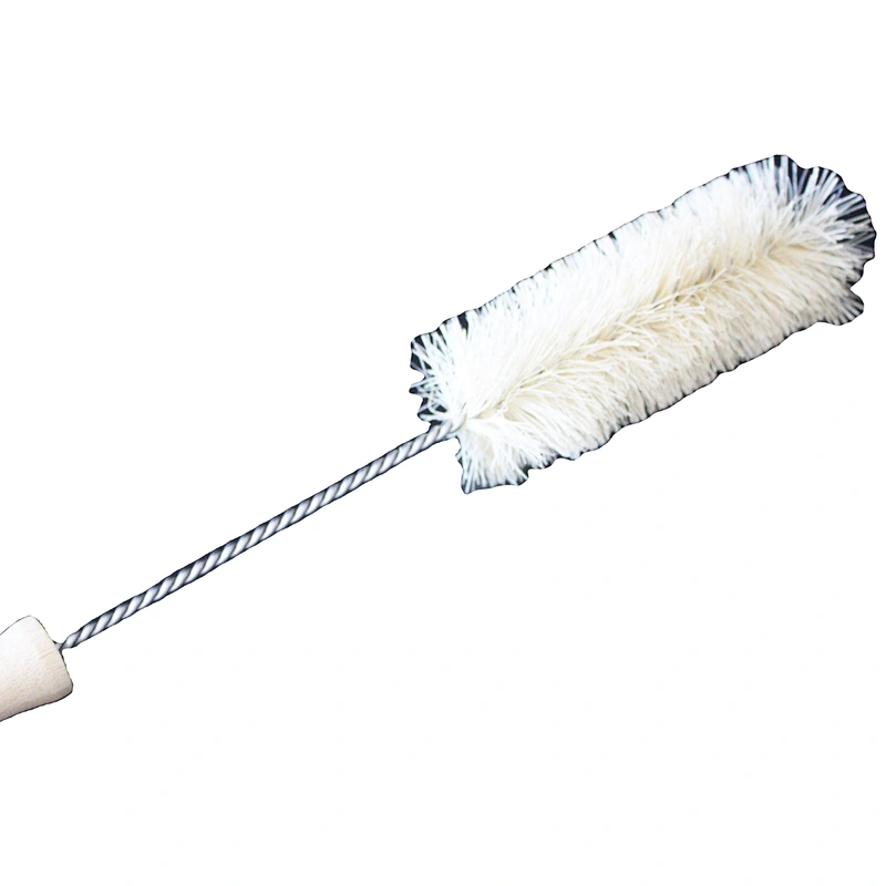 bamboo bottle cleaning brush sisal fiber for 3CM mouth wide tampico
