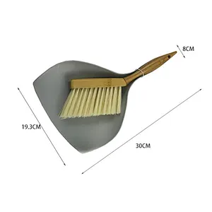 Wholesale Custom Home Wood Bamboo Sofa Carpet Cleaning Brush With Dustpan Set