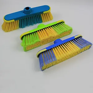 Hot Sale Low Price Good Bristle Iron Handle Soft Plastic Sweep Easy Broom