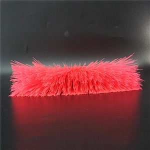 Floor cleaning plastic head brush/broom with wooden broom handle