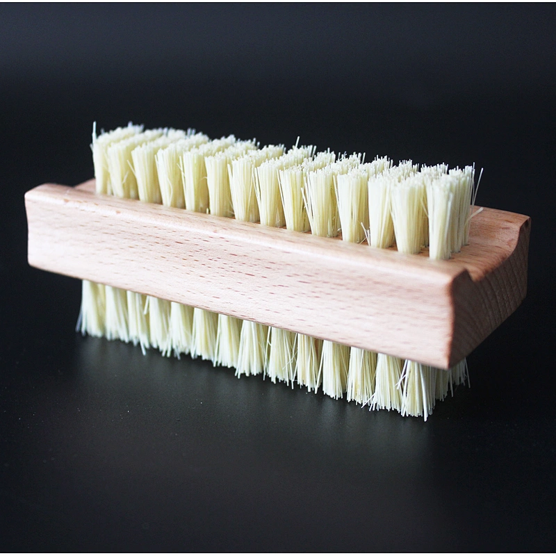 Non-Slip Wooden Beach Two-sided Hand and Nail Brush